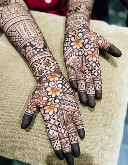 Evenly Distributed Henna Pattern